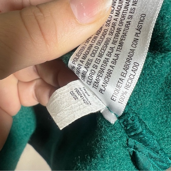 Target Wild Fable Emerald Green Thick Snap Front Shacket Jacket Womens Size XL - Picture 7 of 8